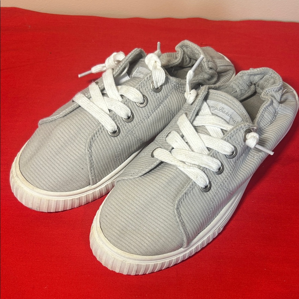 Tommy Bahama Women's Gray Canvas Sneakers